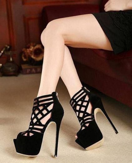 Pumps Platform Stiletto Heels Open Toe Dress Shoes