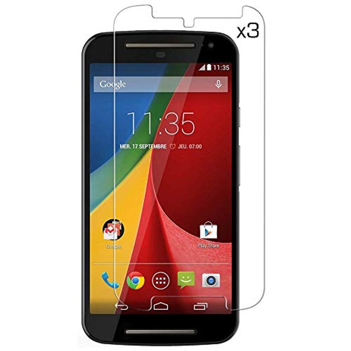 iGlobalmarket [3 Unidades] Protector de Pantalla Motorola Moto G2
