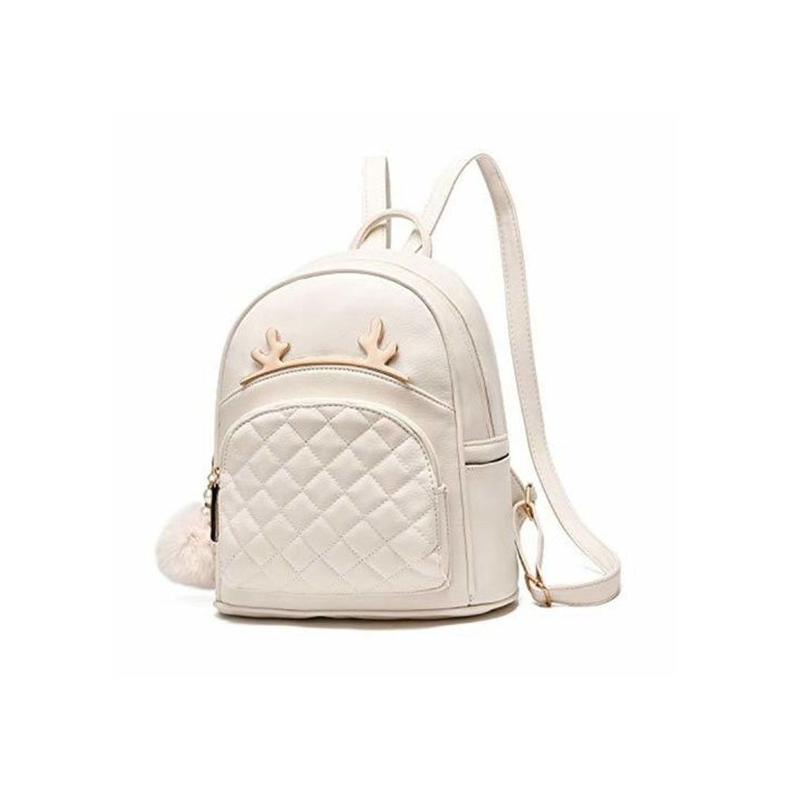 Product I IHAYNER Mochila para mujer Mochila de cuero de PU Lindo gato/ciervo