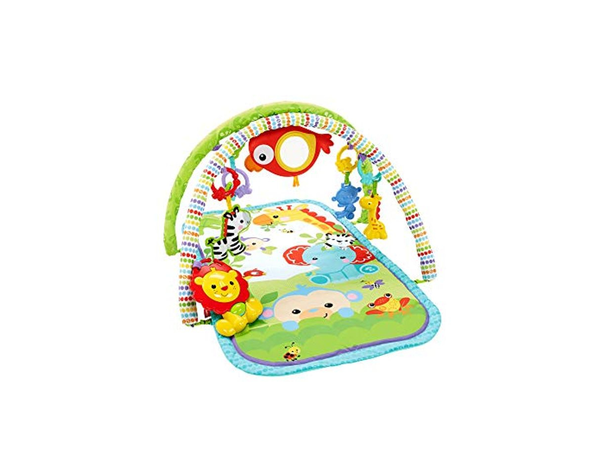 Electronic Fisher-Price Gimnasio musical animalitos de la selva, manta de juego bebé