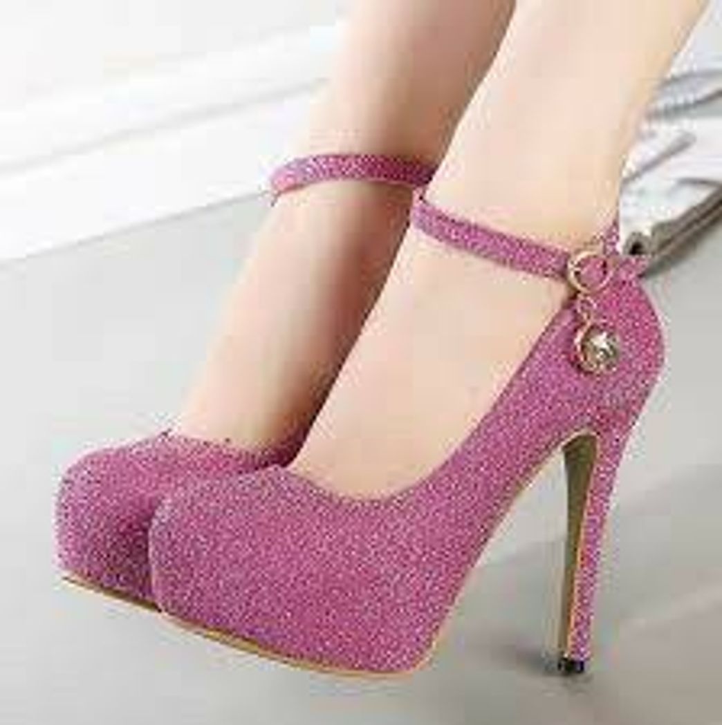 Social Salto alto - glitter rosa