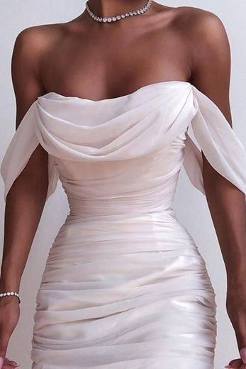 Vestido branco simples