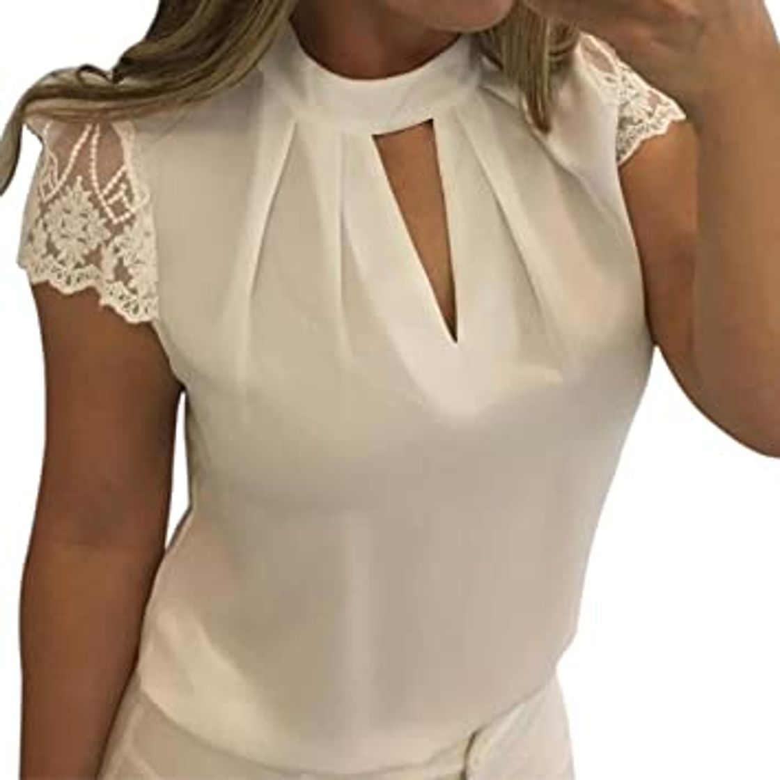 Social Blusa Sexy Mujer Camisas de Manga Corta Blusas Tops de Manga Corta