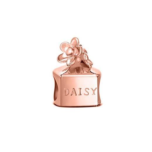 NINAQUEEN Charm Encaja con Pandora Oro Rosa Perfume Regalos Mujer Originales Plata de Ley 925 Abalorios para Niñas Madre Hija Esposa de Cumpleaños