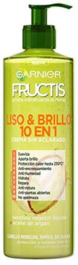 FRUCTIS LISO & BRILLO 10 EN 1 crema sin aclarado 400 ml