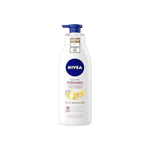 NIVEA Q10 Aceite de Argán Body Milk hidratante Reafirmante, Hidratante