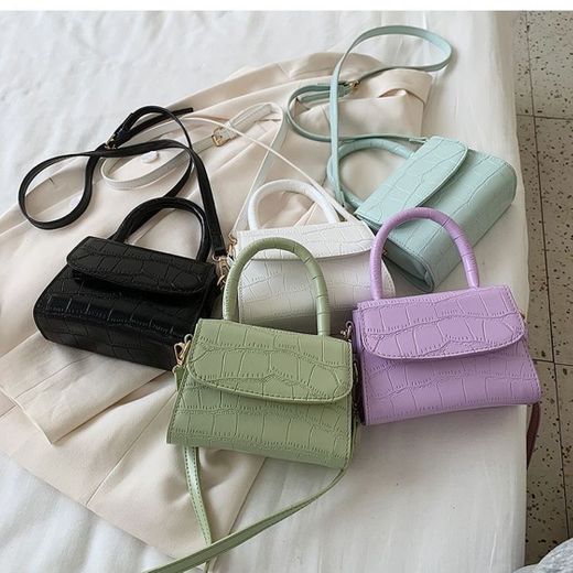 Crocodile patent mini Crossbody bags