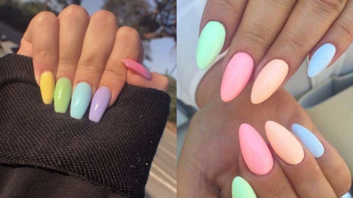 Fashion Diseño de uñas de todos colores 🌈