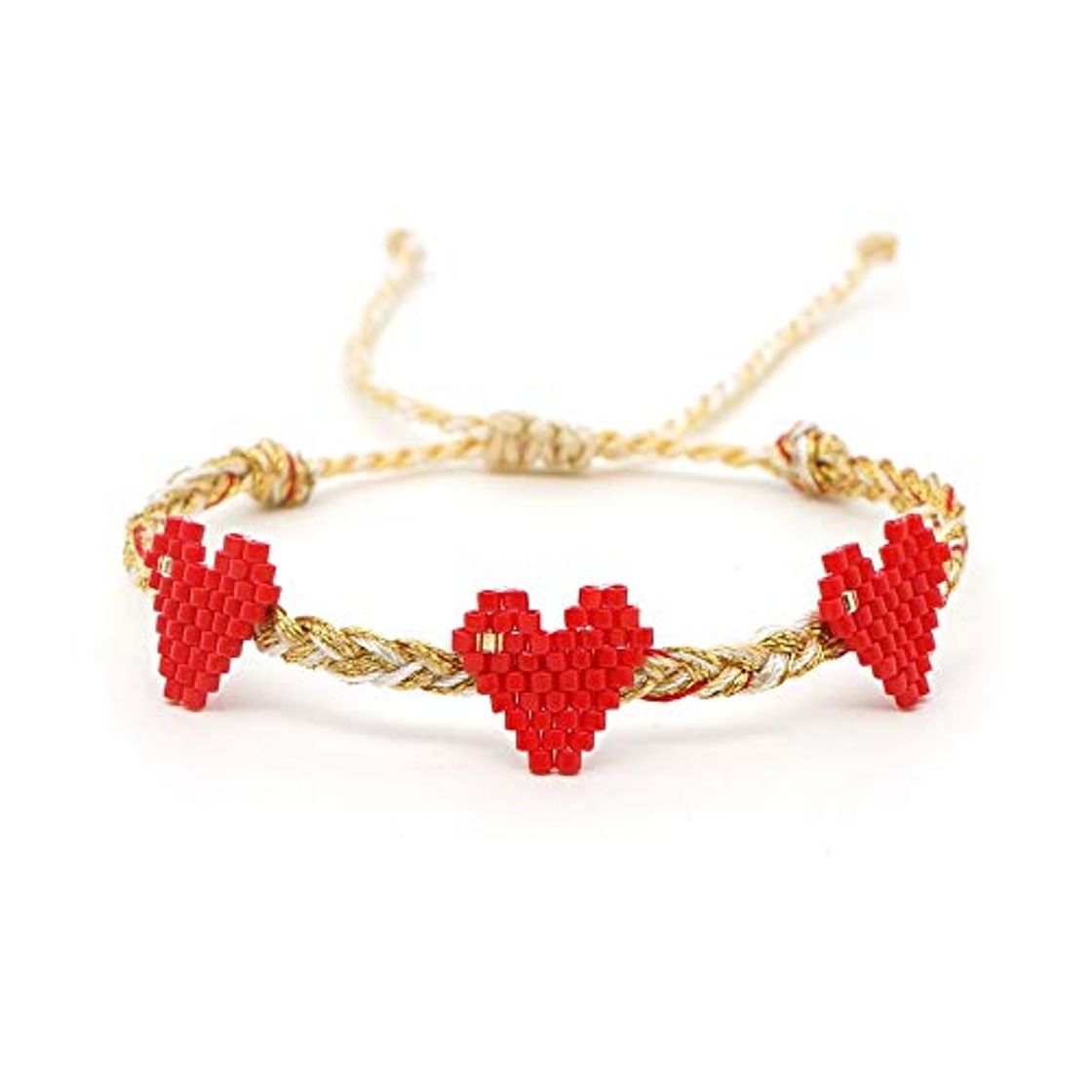Social Nobrand Pulsera De Cuerda Pulsera De Corazón Miyuki Mujeres Pulseras Mujer Vsco Chica Acessorios Joyas Brazalete Trenzado Hecho A Mano