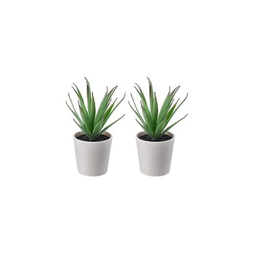 Ikea FEJKA - Juego de 2 Mini Plantas de Escritorio con ventosas