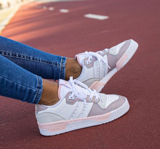 ADIDAS RIVALRY LOW "CLOUD WHITE/VAPOUR PINK"