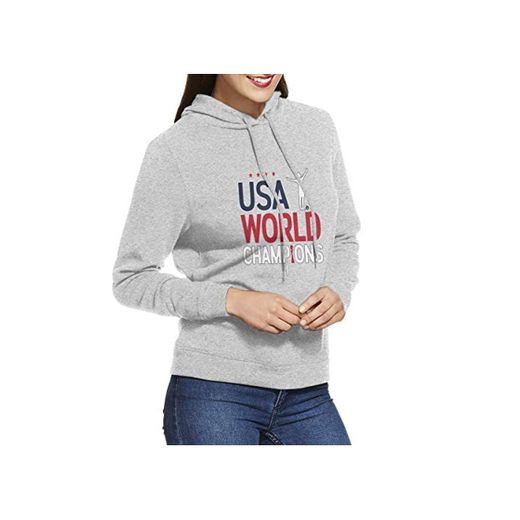 Chelsse Sudadera USA Women's World Champions Men's Women's Hooded Sweatshirt Sweater Hoodie
