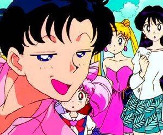 Mamoru, Chibiusa, Usagi & Rei