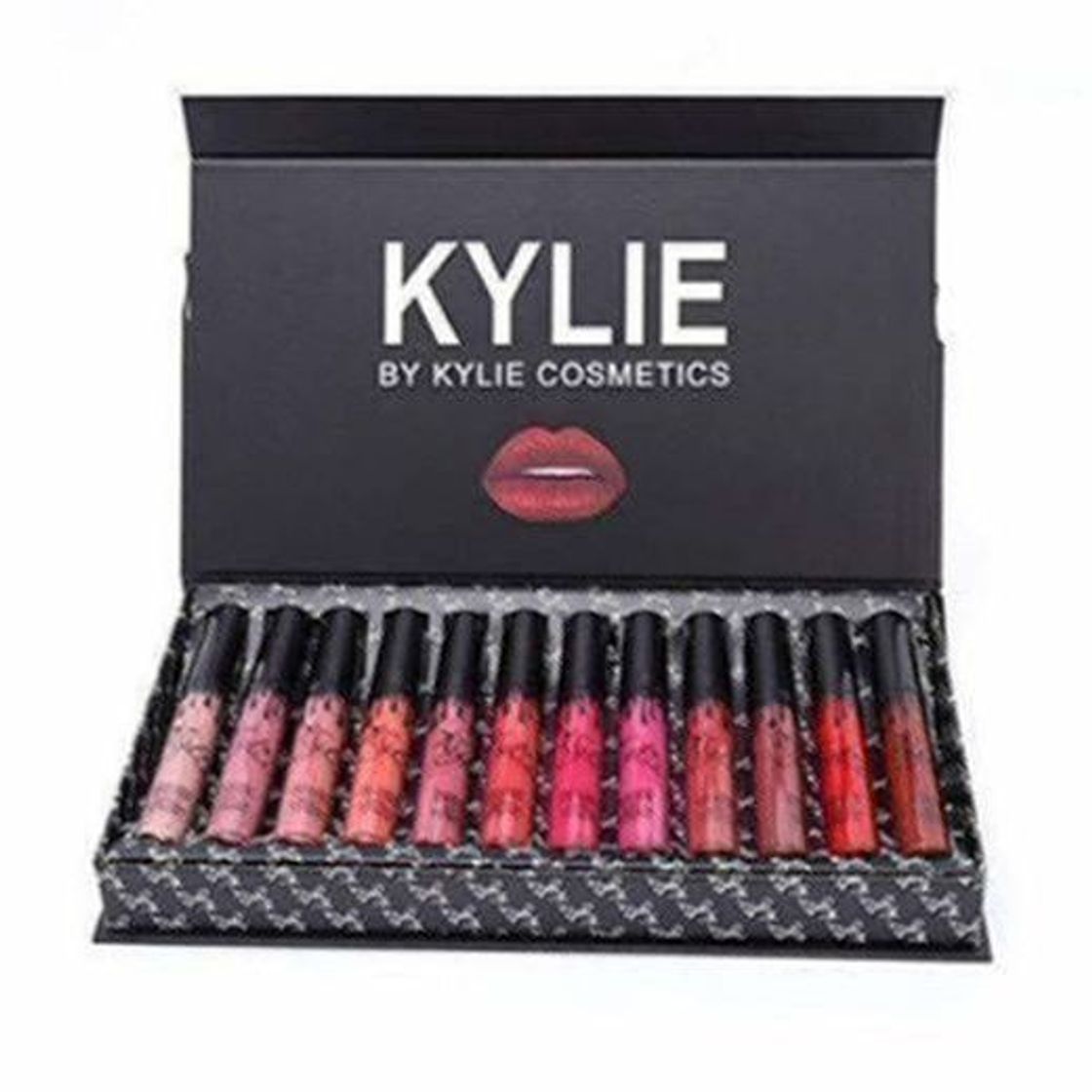 Social Kit de lápices labiales portátiles KYLIE de 12 colores Hidratante Lip Rouge