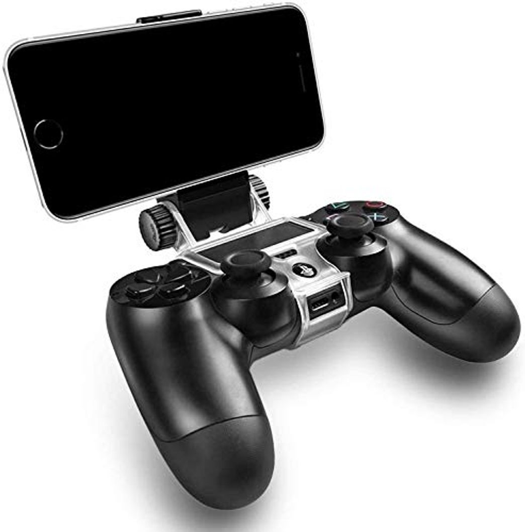 Social Black Mobile Phone Holder Clamp for PS4 Slim and PS4 Pro Controller