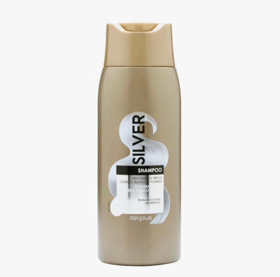 Producto Champú Silver Deliplus cabello blanco y platino