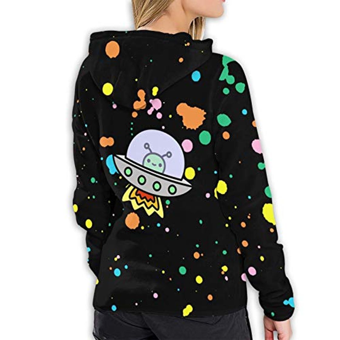 Fashion Tanersoned Cute Alien Hoodie Womens Fashion Warm Winter Sport Casual