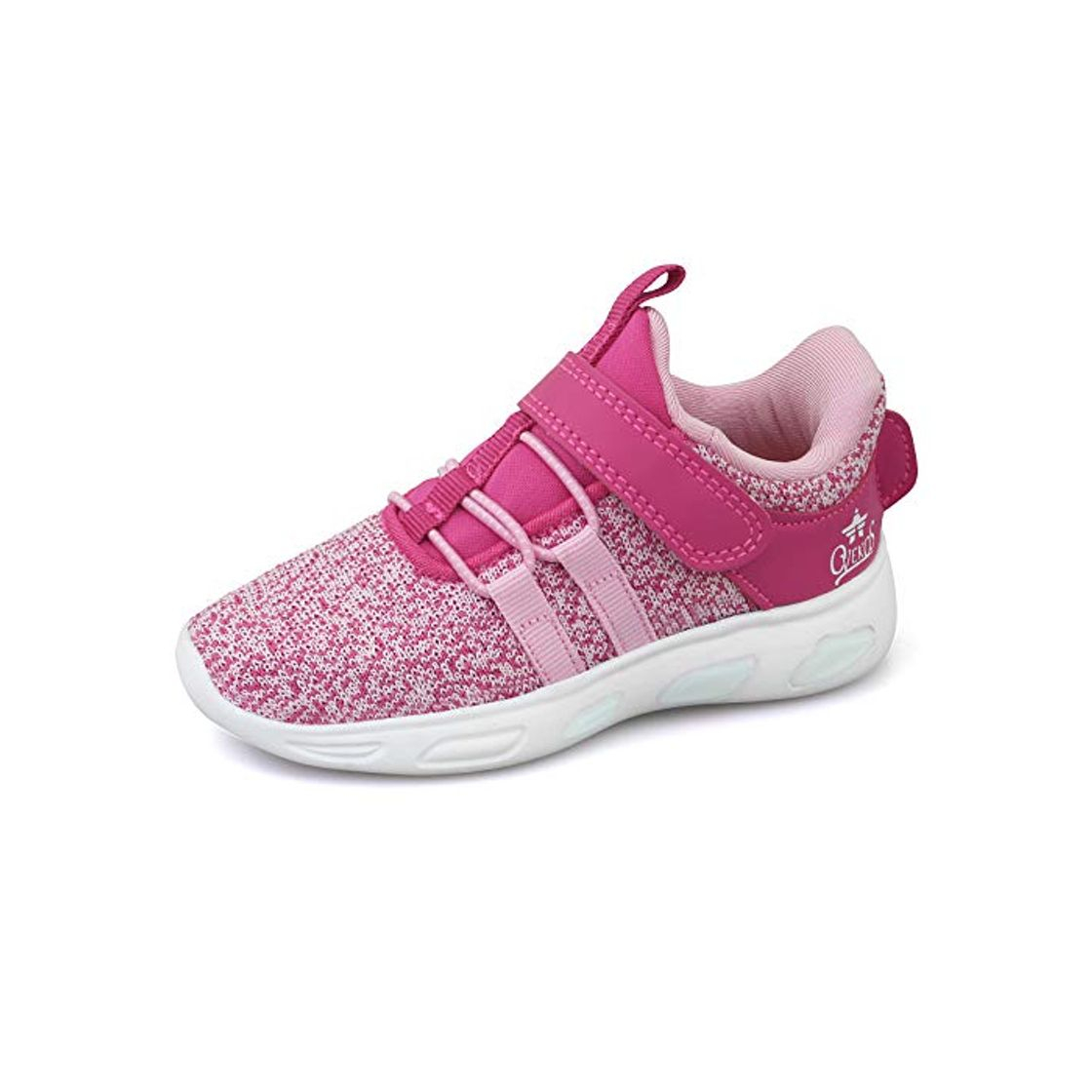 Moda Zapatos Bebe Niña Deportivas Niña Velcro Chicas Tenis Bambas Zapatillas de Correr Unisex Calzado Gimnasio Caminar Diariamente Zapatos Atléticos Interior y Exterior Lindo Moda Rosa Talla 25