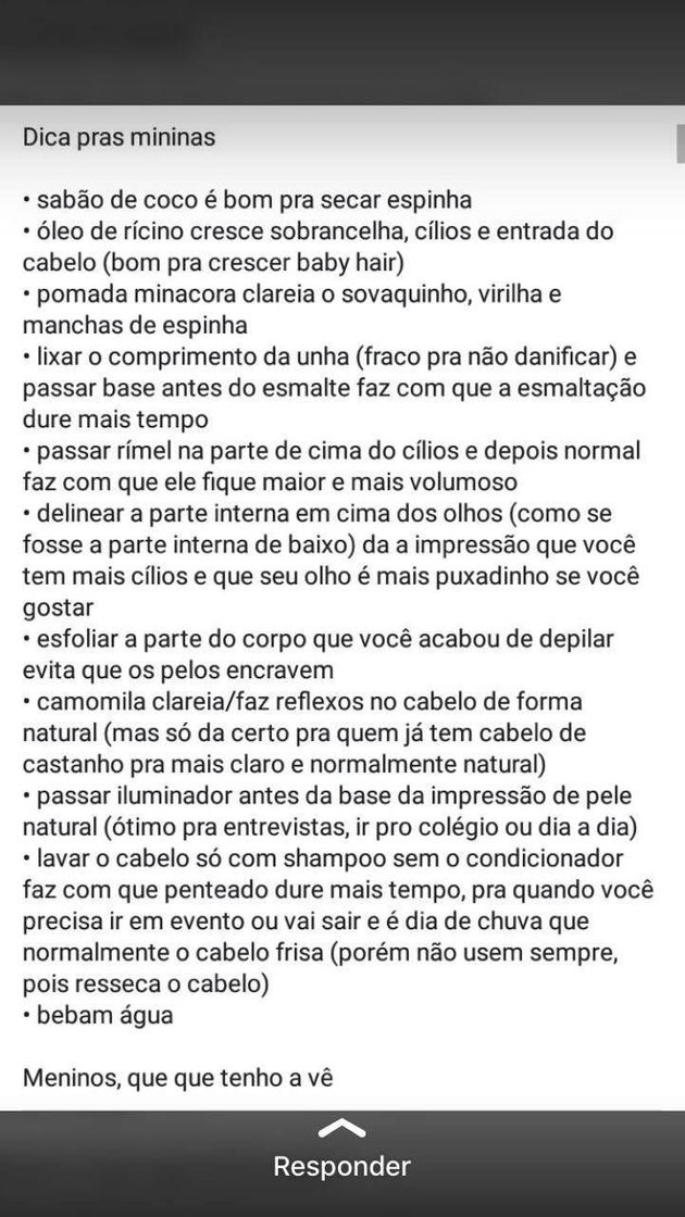 Moda Dicas para as meninas