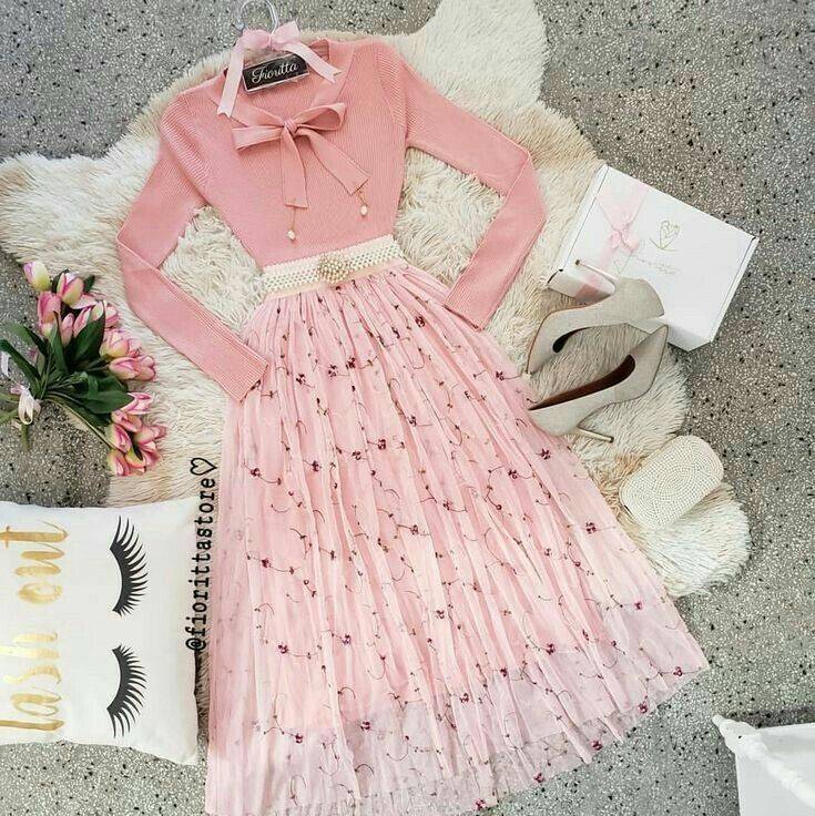 Moda Vestido Rosa 