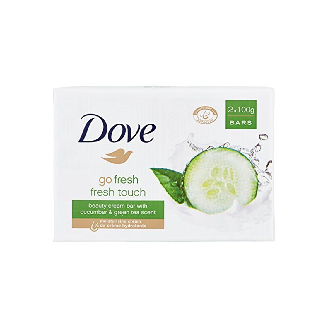 Belleza Dove Go Fresh Pepino & Té Verde Jabón en Crema