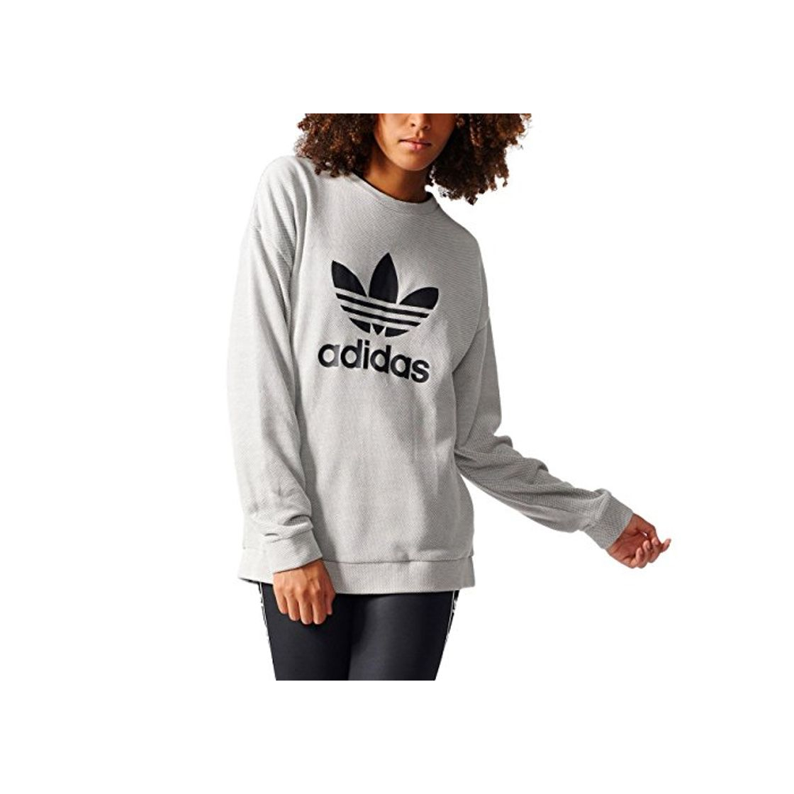 Product adidas Trefoil Sweater Sudadera, Mujer, Gris