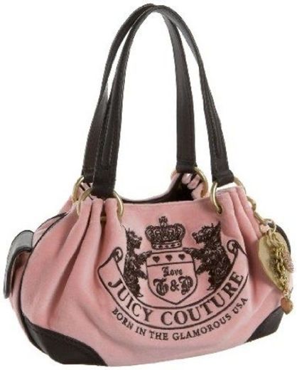 Juicy Couture Ongoing Velour Crest Baby Fluffy Satchel