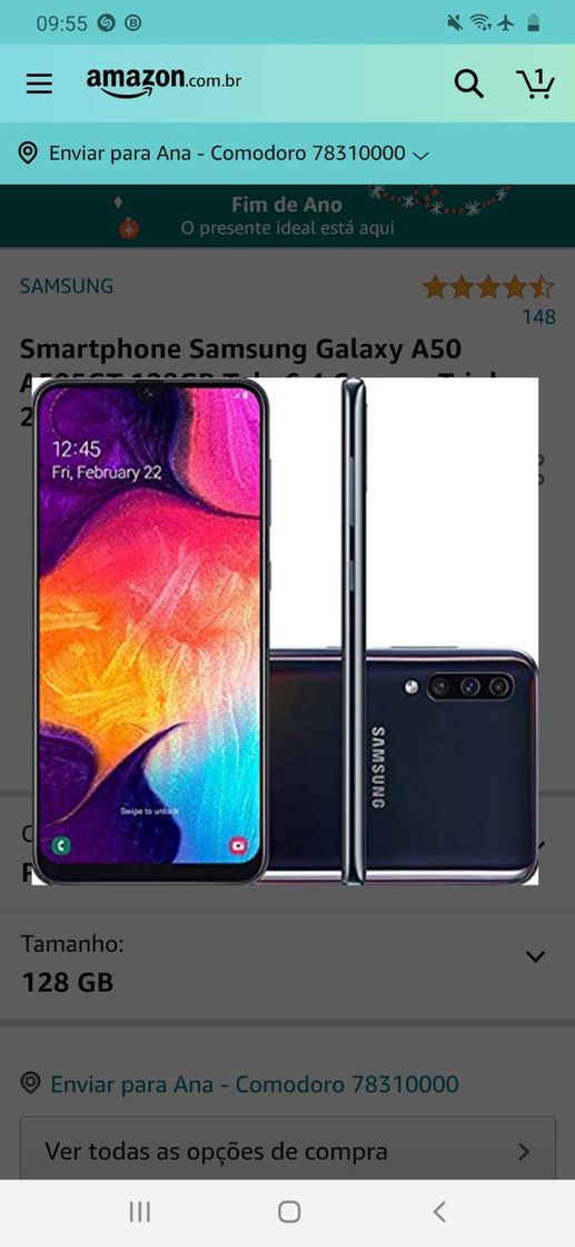 Producto Celular Samsung Galaxy A50