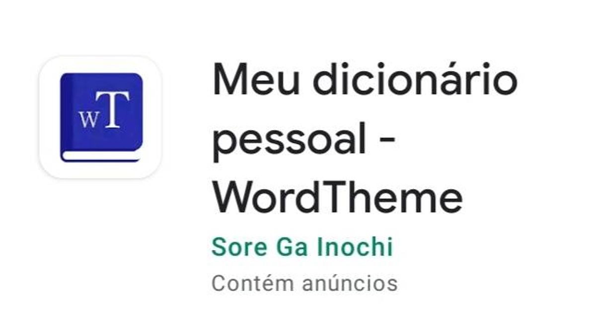 My personal dictionary - WordTheme - Apps on Google Play