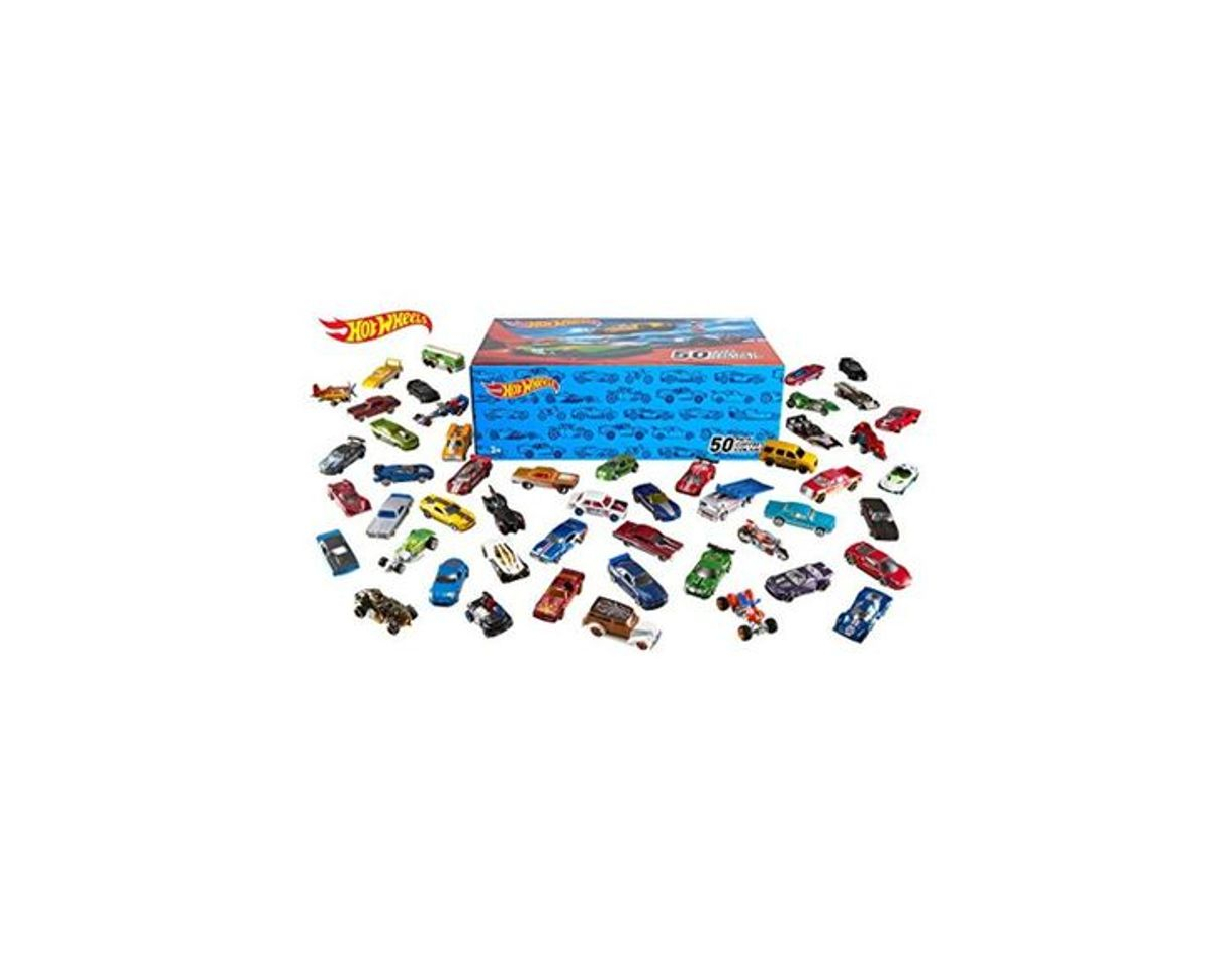 Productos Hot Wheels Pack 50 Vehículos, coches de juguete