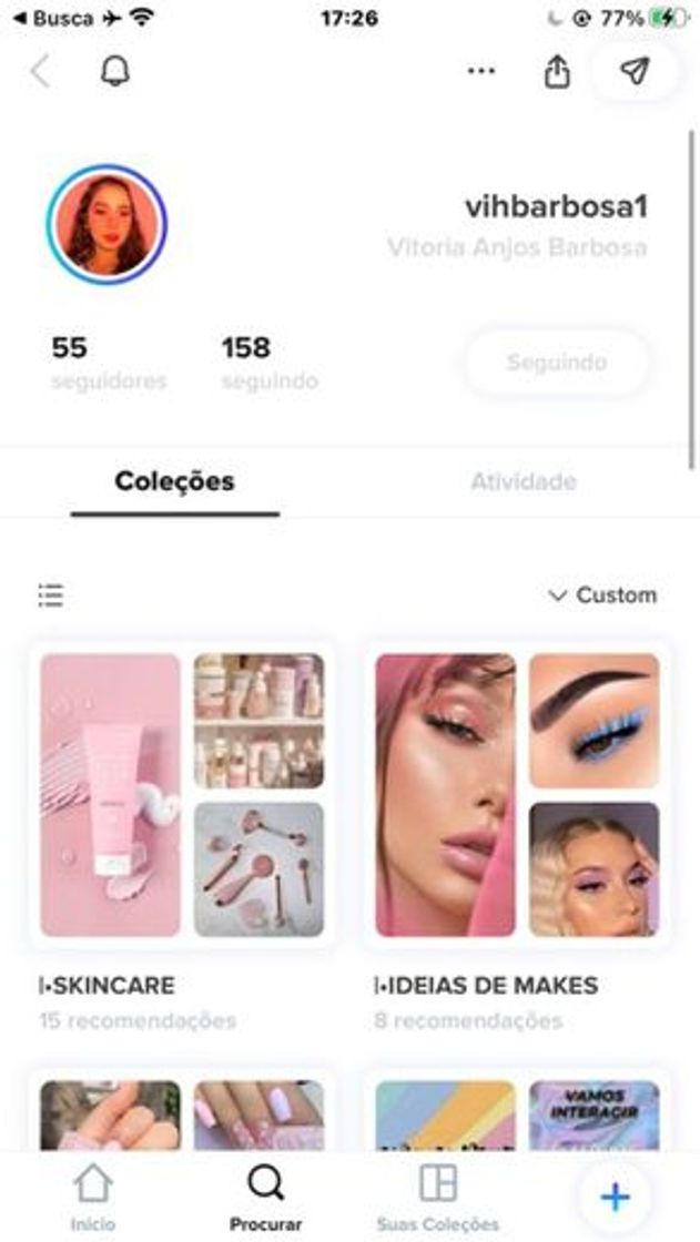 Moda sigam minha conta nova sigo de volta