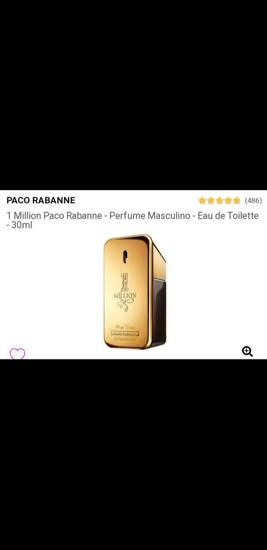 Fashion Perfume Paco Rabanne 1 Million Masculino♥️