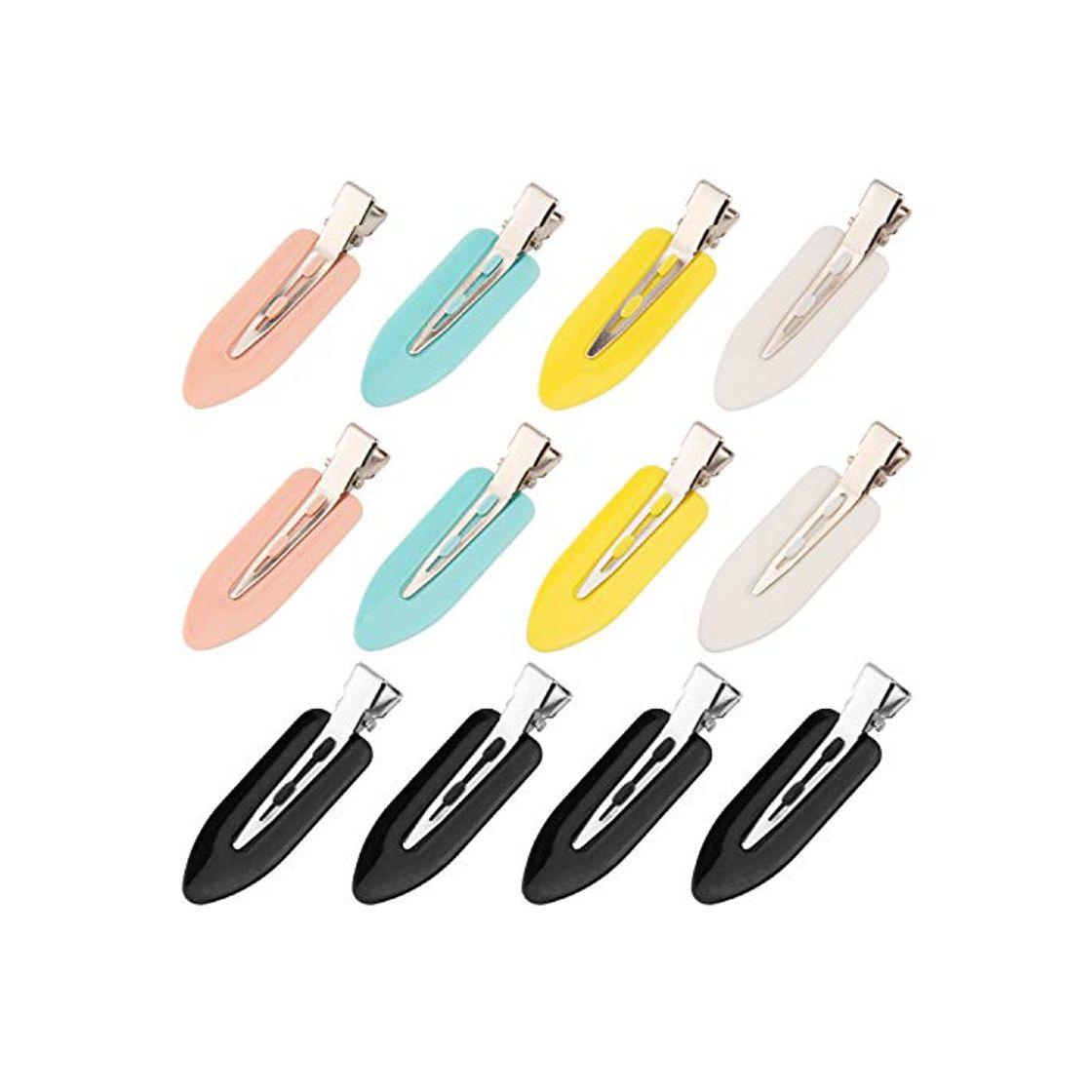 Social AIEX 12 Piezas Pinzas Para El Cabello Sin Pliegues Pinzas Para El