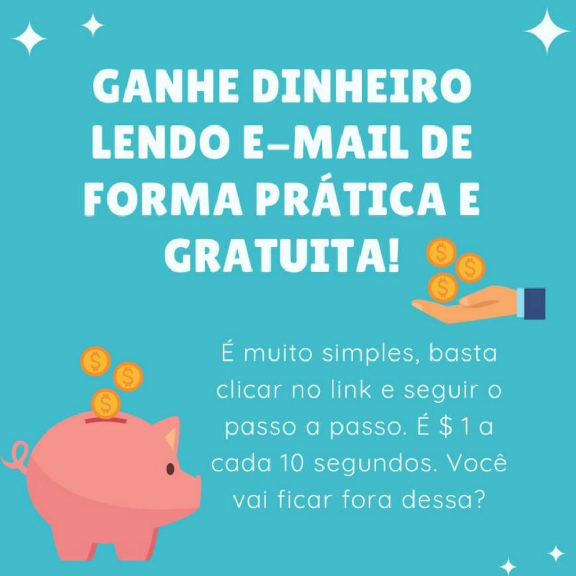 Social Ganhar Dinheiro lendo emails