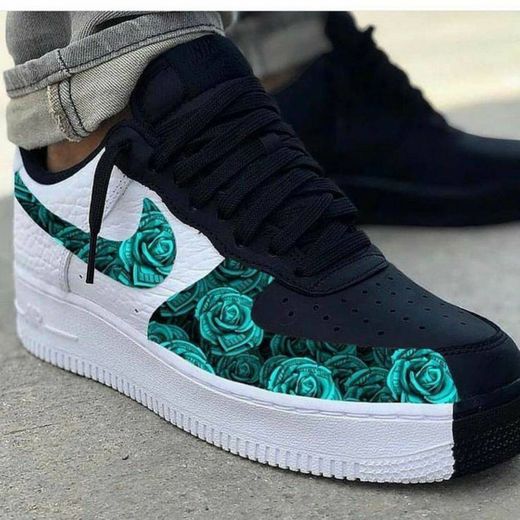 Nike Air floral verde