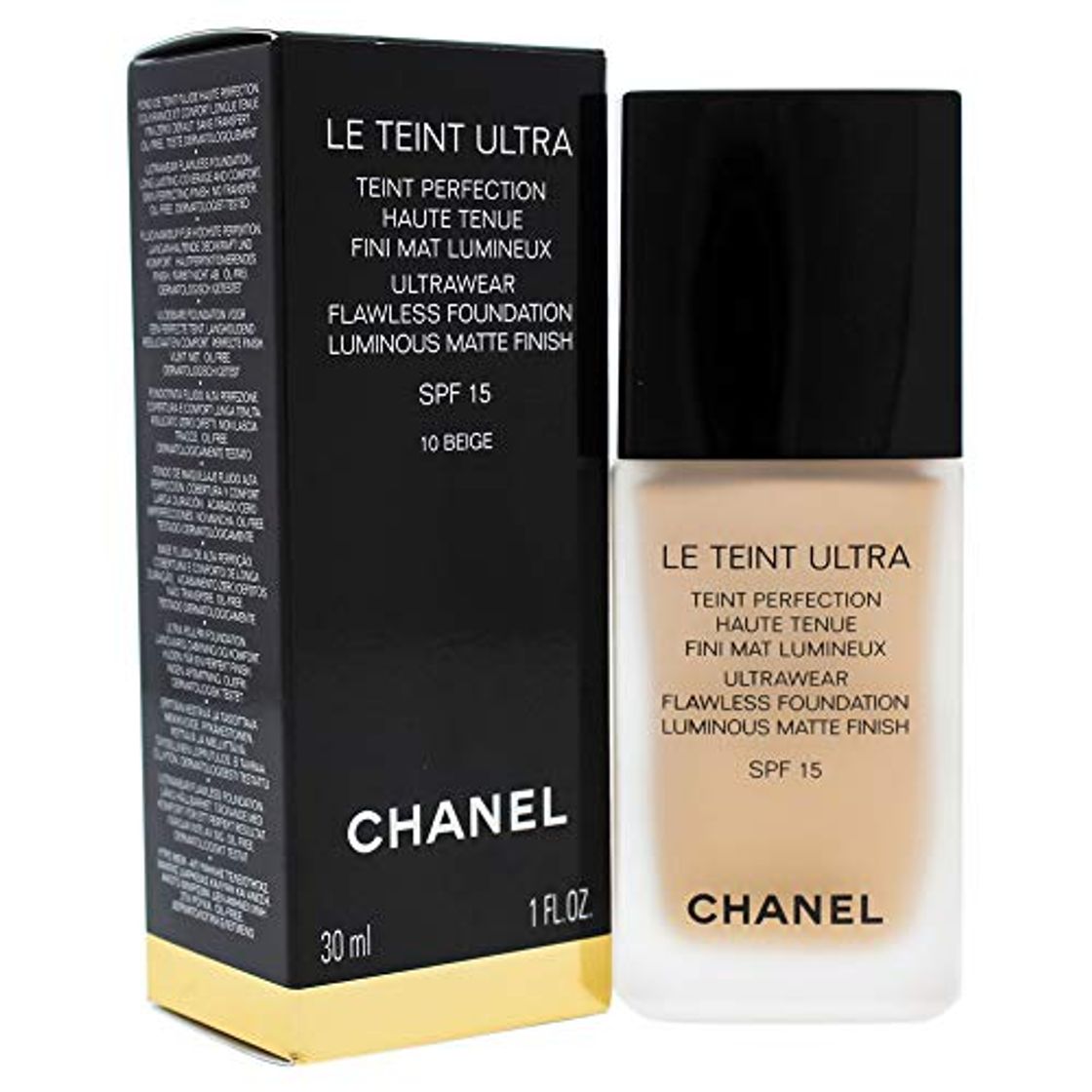 Belleza Chanel Le Teint Ultra Ultrawear Flawless Foundation Luminous Matte Finish SPF15