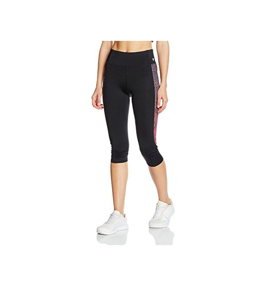 Moda New Look Snake Ombre Panel Leggings de Deporte, Pink