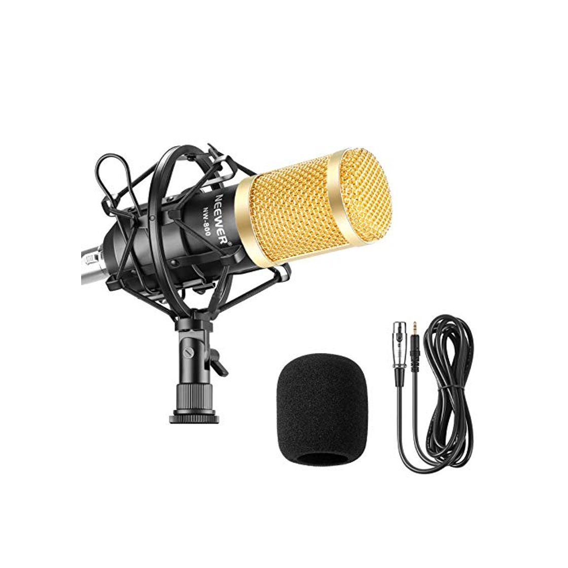 Electronic Neewer Profesional Micrófono Condensador Kit para Estudio Transmisión y Grabación con Micrófono