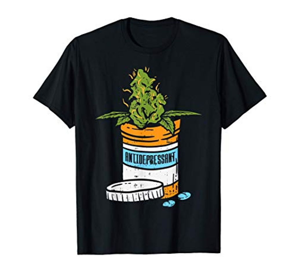 Product Antidepressant Weed Cannabis Marijuana 420 THC Stoner Gift Camiseta