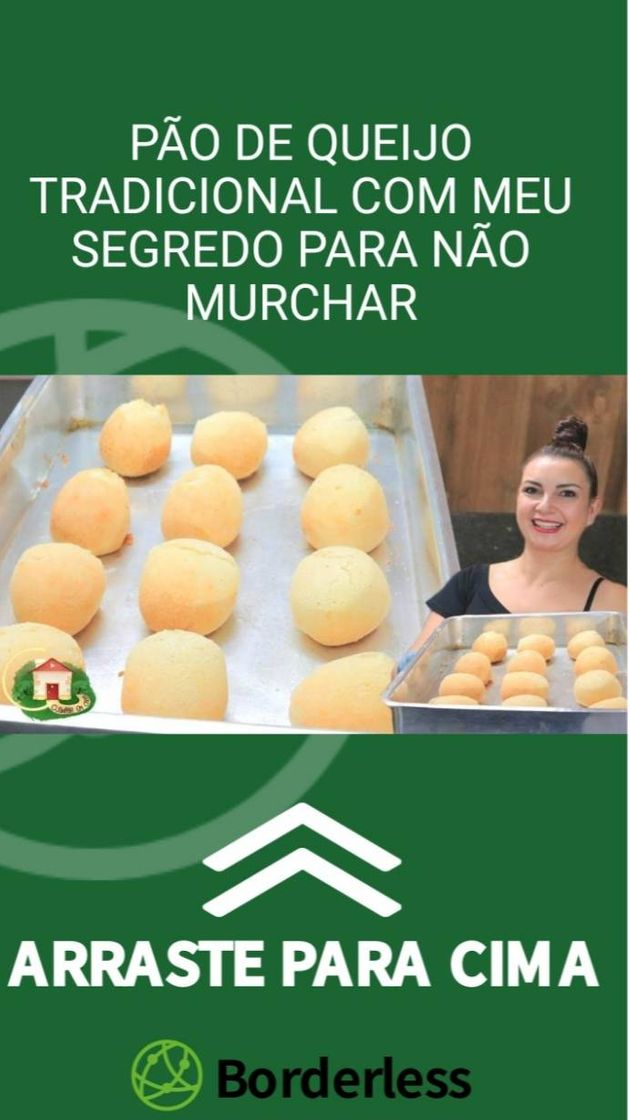 Fashion Pão de queijo tradicional qual o segredo para não mucha.