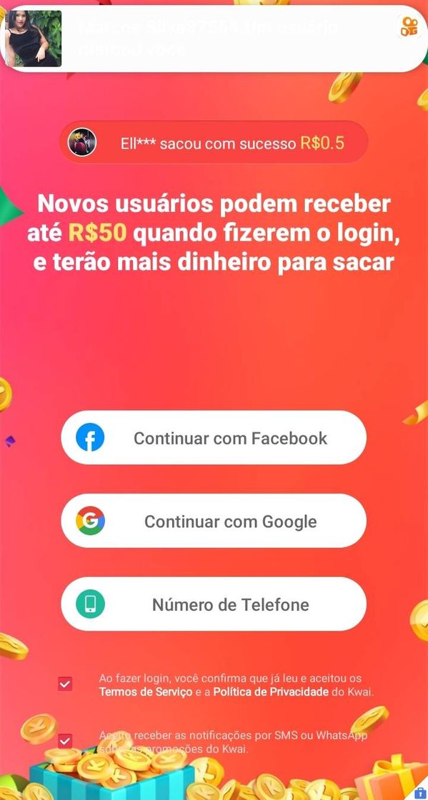 Moda 2°passo abrir o App e logar com uma dessas conta .