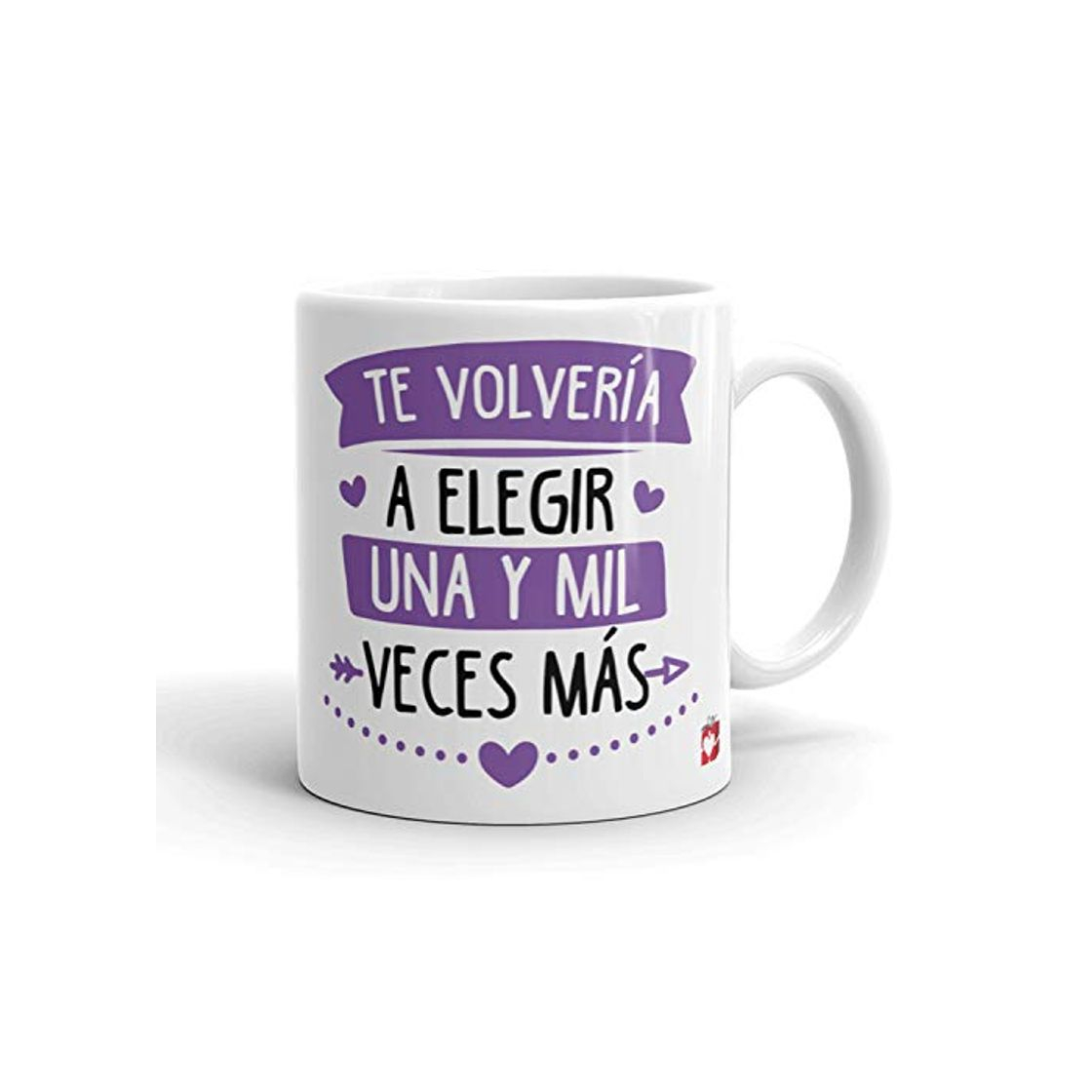 Product Kembilove Taza Desayuno para Parejas – Tazas Originales con Mensaje Te volvería a decir si una y mil veces más – Taza de Café y Té para Madres – Tazas de Regalo para el día de San Valentín