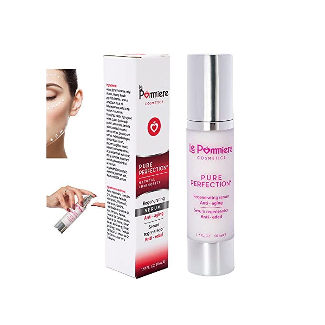 Social Mejor Serum Facial Hidratante. Ácido Hialurónico antiedad. Crema Gel anti arrugas para