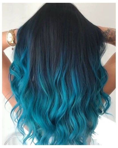 Cabelo azul 💙