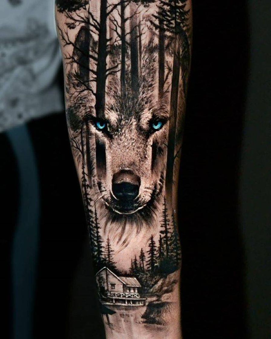 Moda Tatuagem de 🐺 lobo