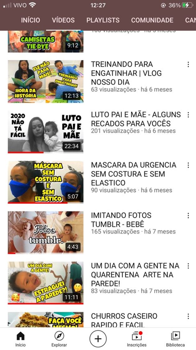 Moda Meu canal no YouTube 