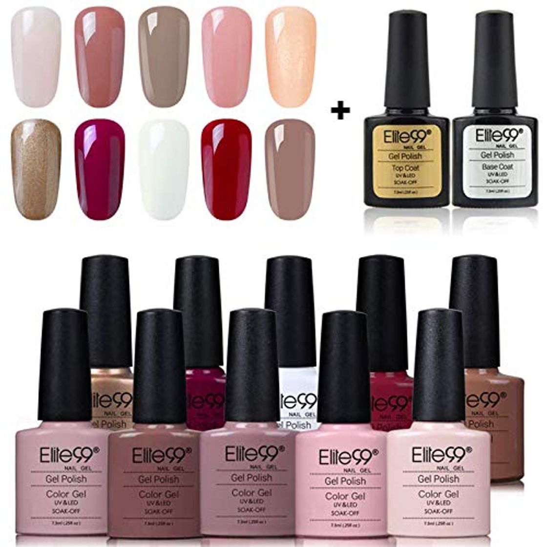 Beauty Elite99 Esmaltes Semipermanentes de Uñas en Gel UV LED