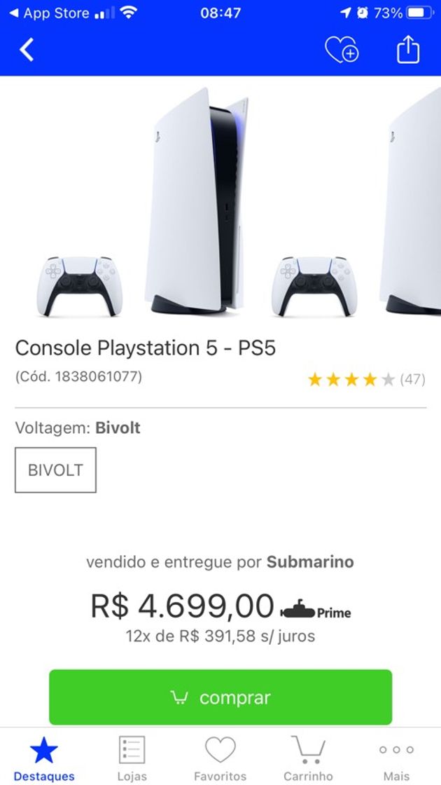 Products Video Game PS5 Ofertas Incríveis no Submarino