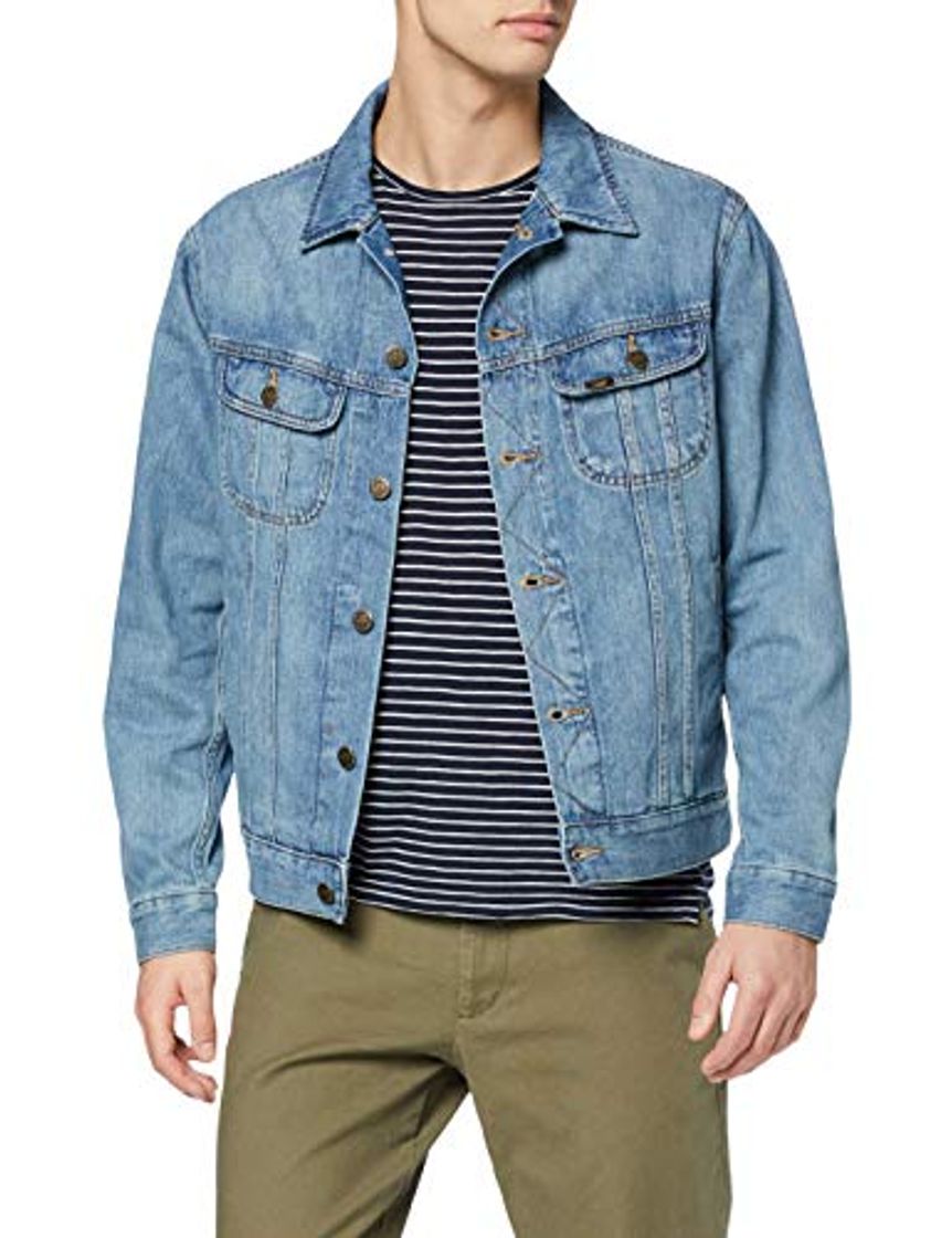 Fashion Lee Rider Jacket Chaqueta de Jean, Azul