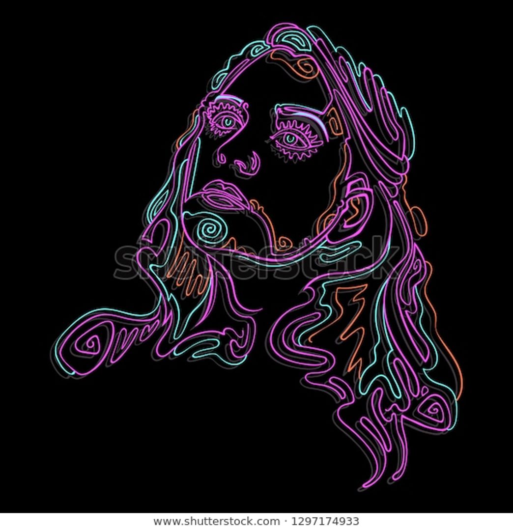 Neon Line Art
